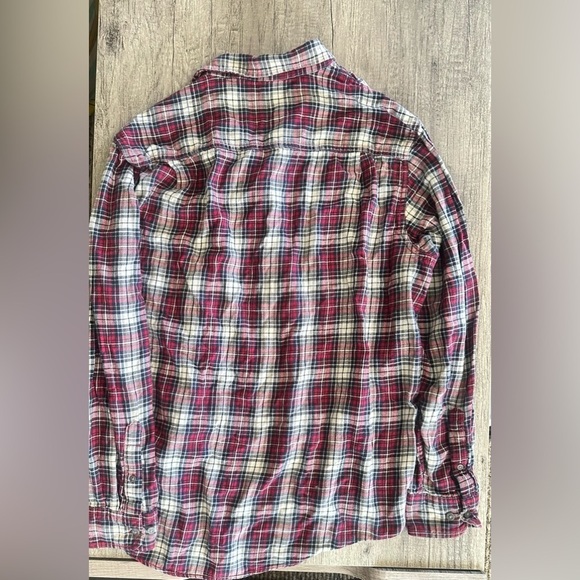 Faded Glory Red and White Plaid Flannel Size Large - Picture 3 of 3